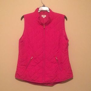 Pink Quilted Vest